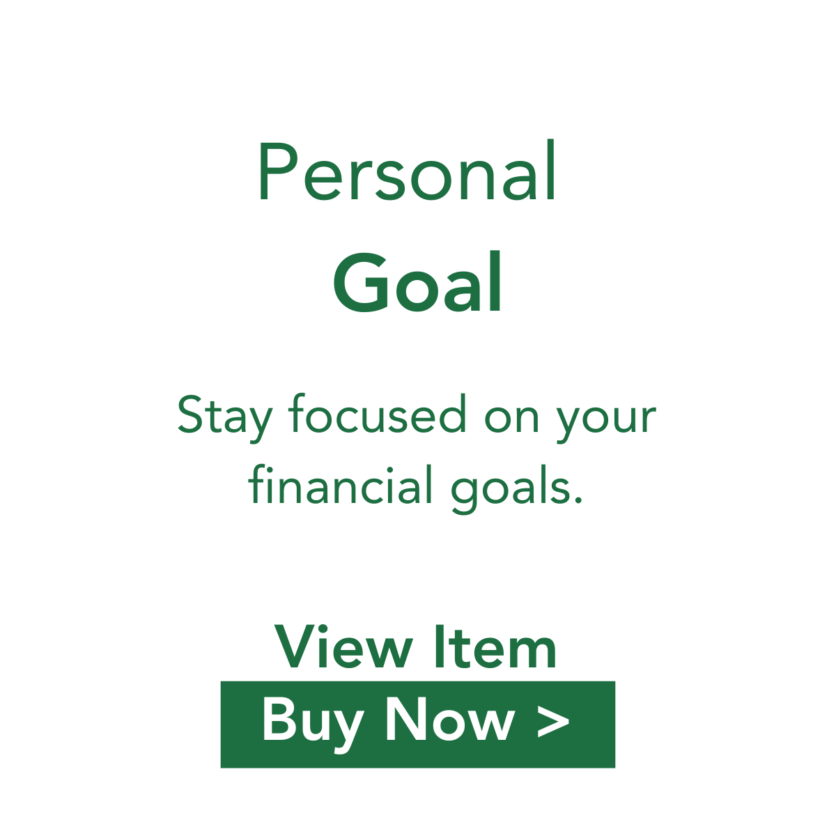 Personal Goal